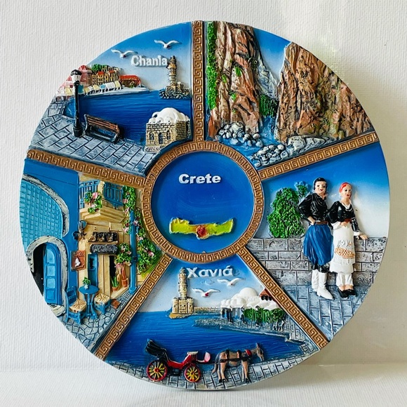 Other - Collectible Ceramic 3D Souvenir Plate from Greece